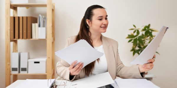 young-adult-organizing-documents